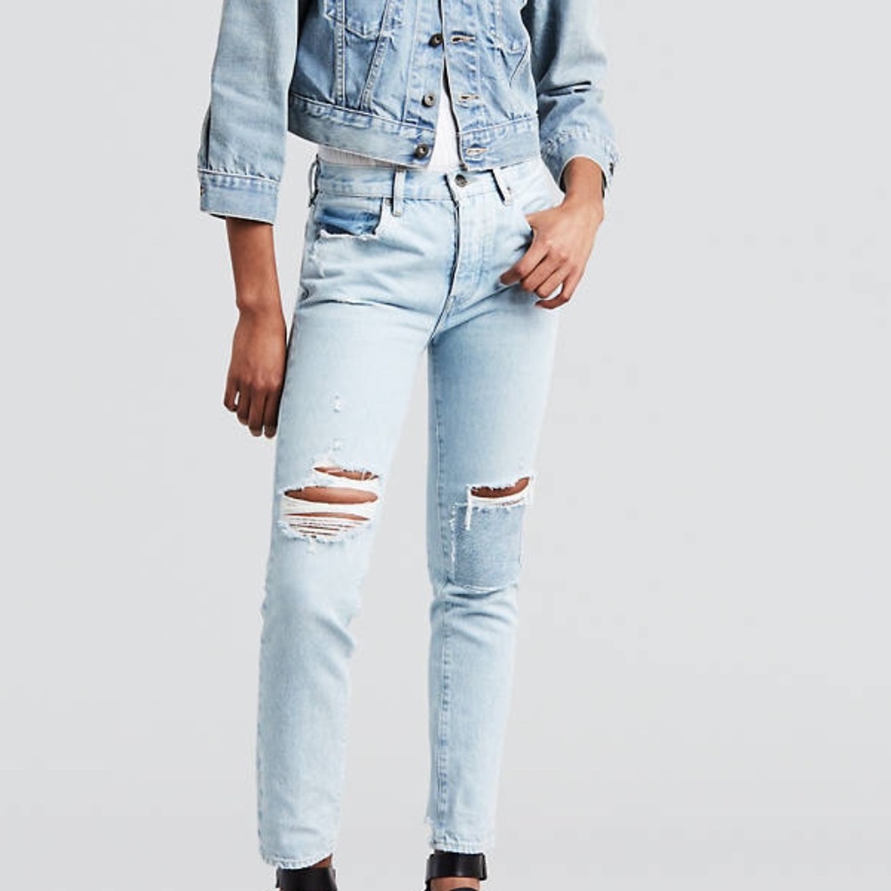 Levis Made and Crafted Patchwork Jeans